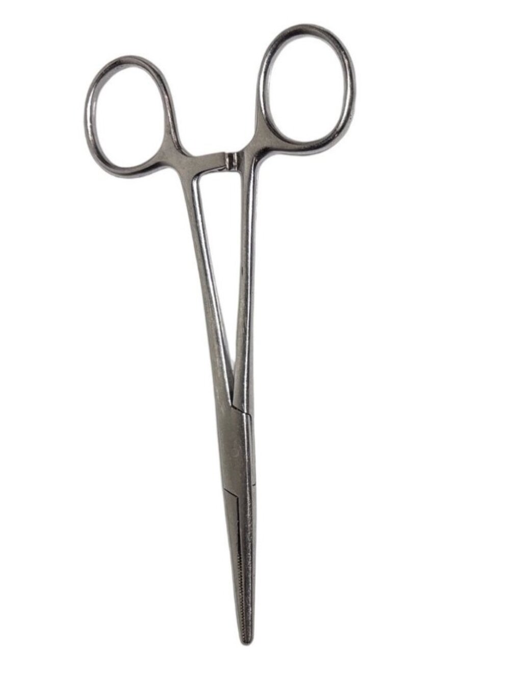Stainless Steel Hemostat Forceps Clamp 5.25" Straight Serrated Tool